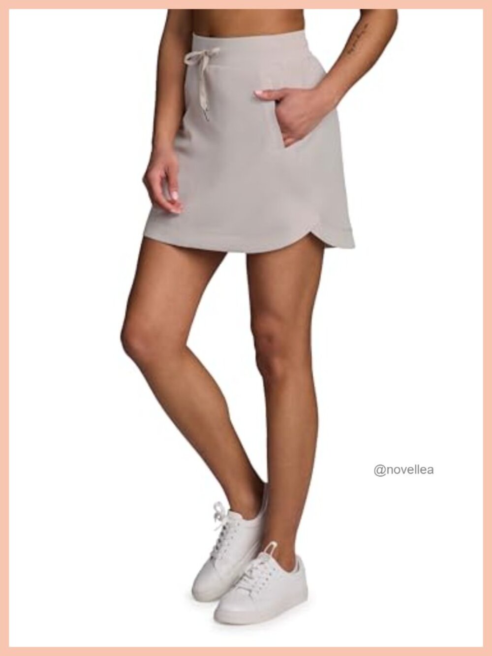 Woven Skort with Inner Liner Shorts Quick Drying for Tennis Golf Hiking
